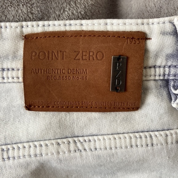 Point Zero men’s denim looking stretch fabric stonewashed shorts size 34 - Picture 6 of 7